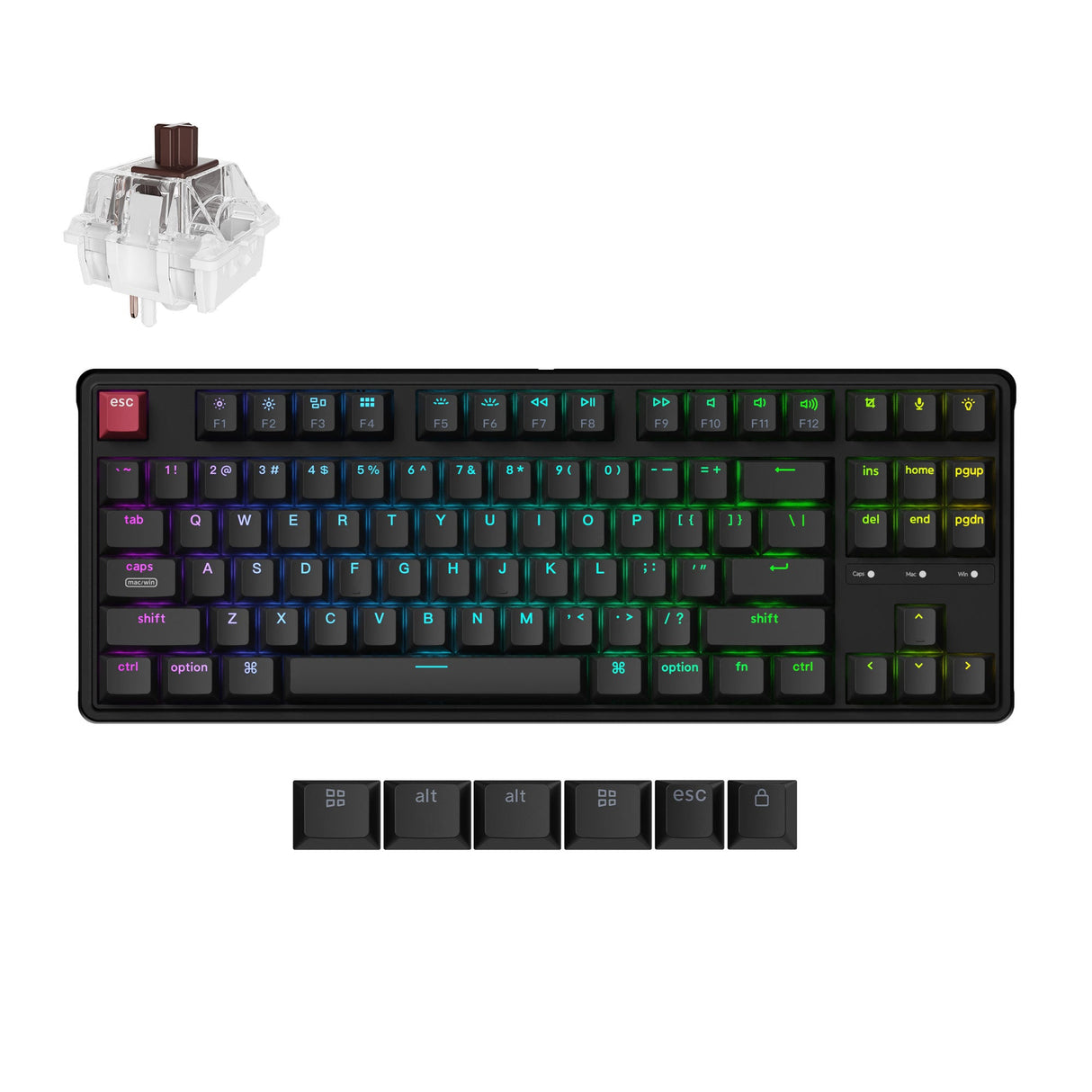 Keychron C3 Pro 8K QMK Wired Custom Mechanical Keyboard