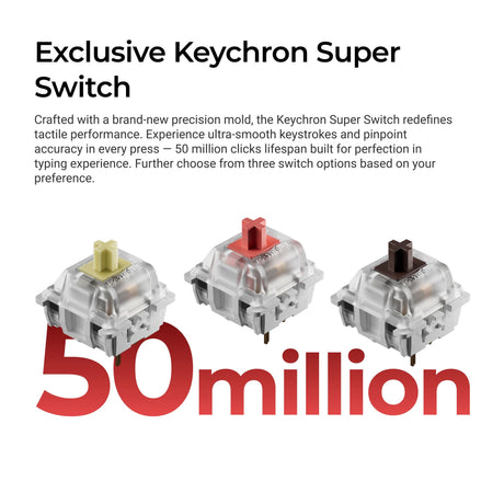 Keychron C3 Pro 8K QMK Wired Custom Mechanical Keyboard