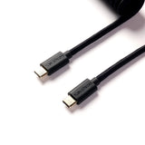 Keychron custom coiled aviator USB Type-C cable 8K version black color